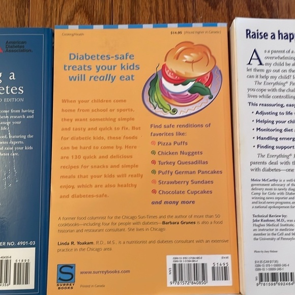 Lot of 5 books related to Diabetes information / cookbook Type One Juvenile - Picture 8 of 12